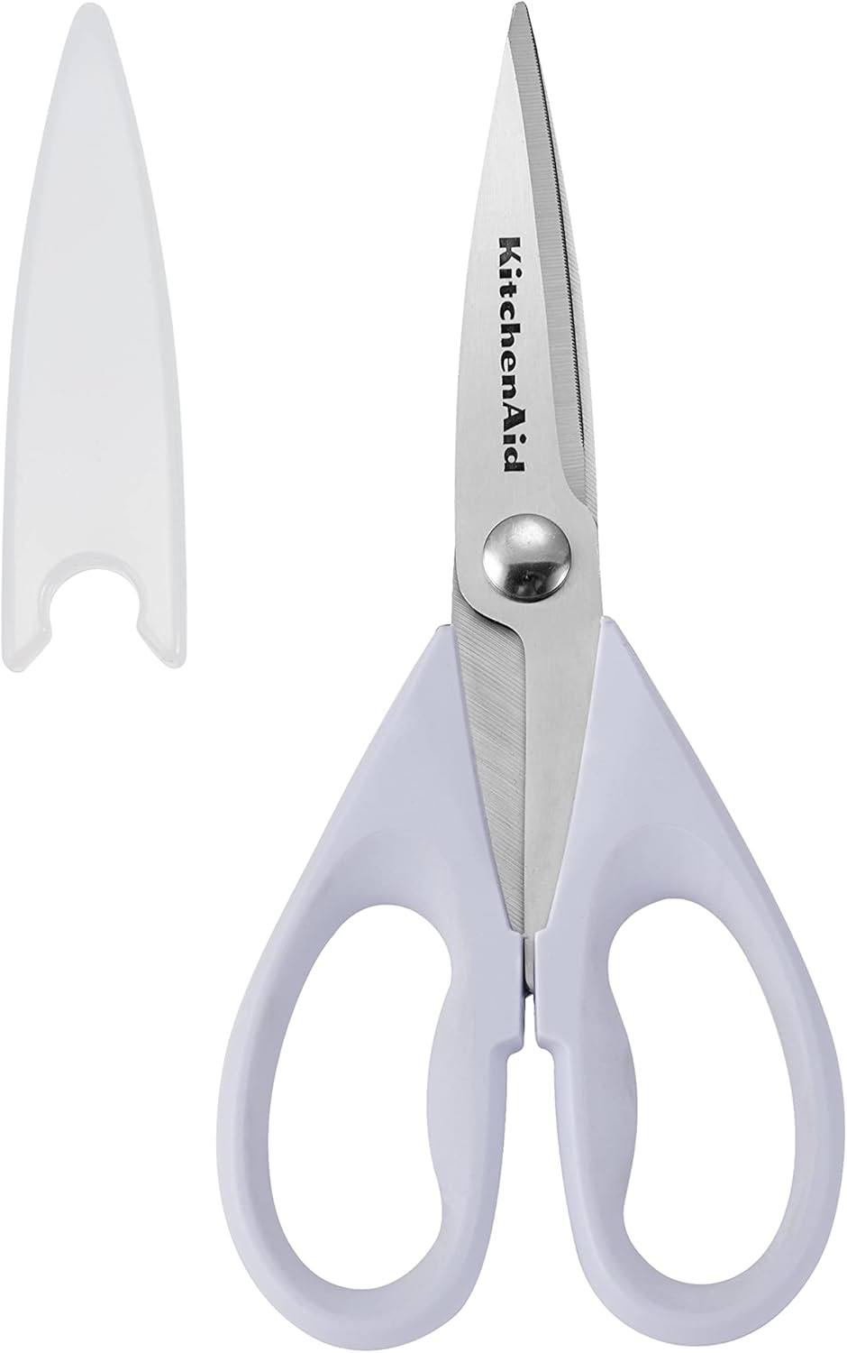 KitchenAid Kitchen Shears - Durable Stainless Steel Scissors with Soft Grip Handle | 8.72 Inch, Lavender Cream