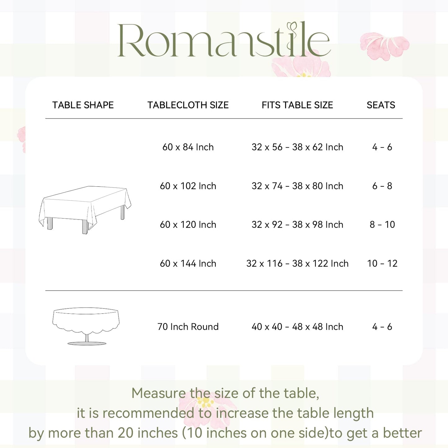 Romanstile Spring Easter Rectangle Tablecloth 60 x 84 Inch, Bunny & Eggs Buffalo Check Plaid Table Cloth Waterproof Fabric Table Cover for Dinner Picnic Indoor Outdoor, Gradient