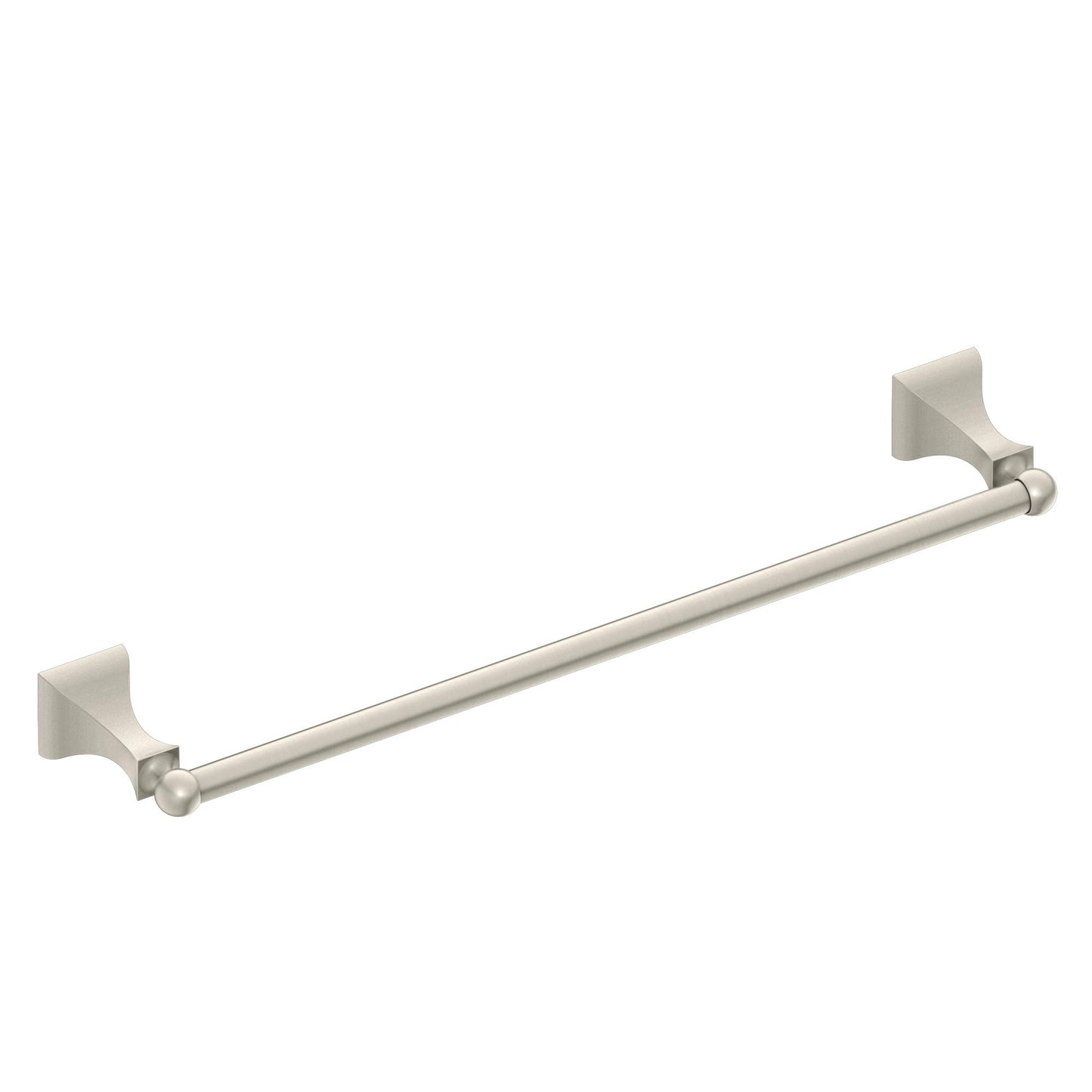 Moen DN8324BN Retreat Collection 24-Inch Bathroom Single -Towel Bar, Brushed Nickel with Moen DN8386BN Retreat Collection Bathroom Hand -Towel Ring with Hardware, Brushed Nickel