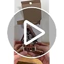 Midene Ceramic Village Collection: Hand-Painted Rothenburg House Incense Holder