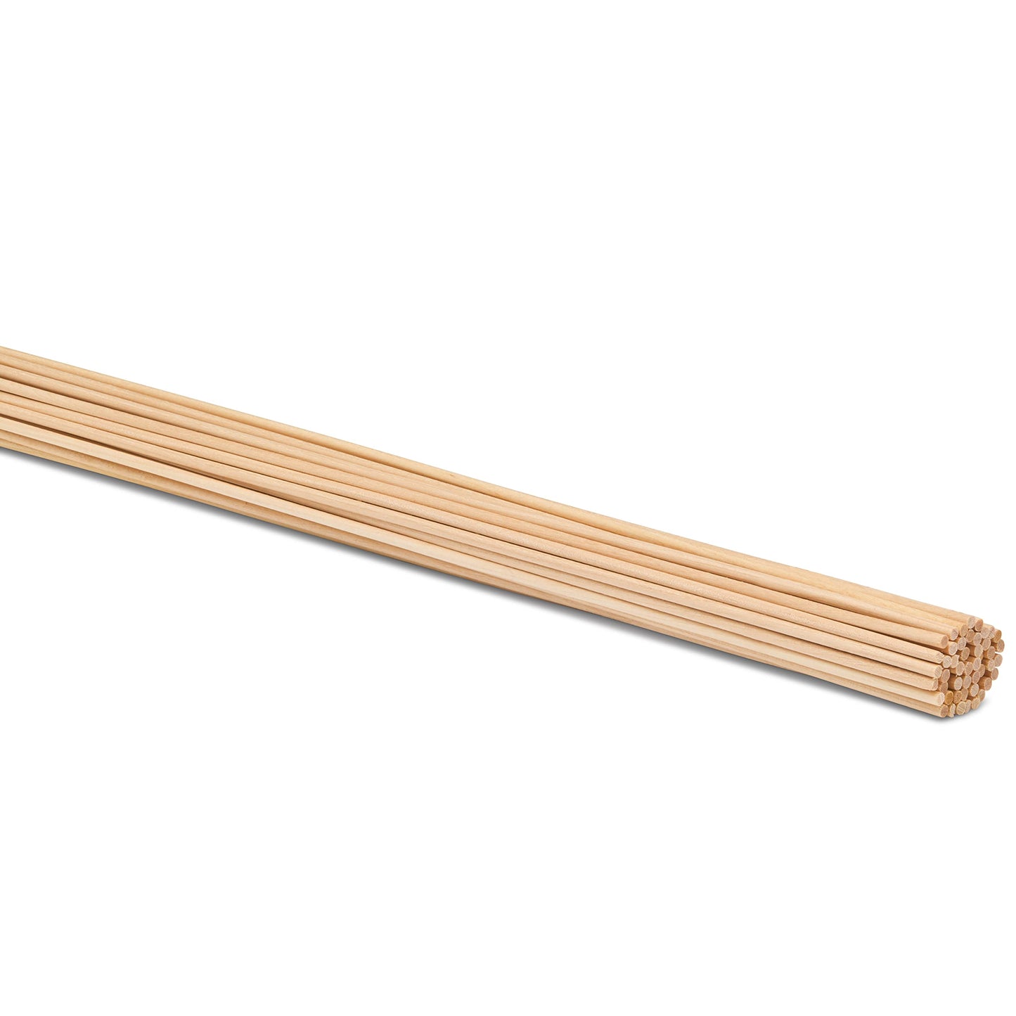 Woodpeckers 1/8 Inch x 12 Inch Birch/Poplar Wood Dowels, Pack of 50, Craft-wood Dowel Rods