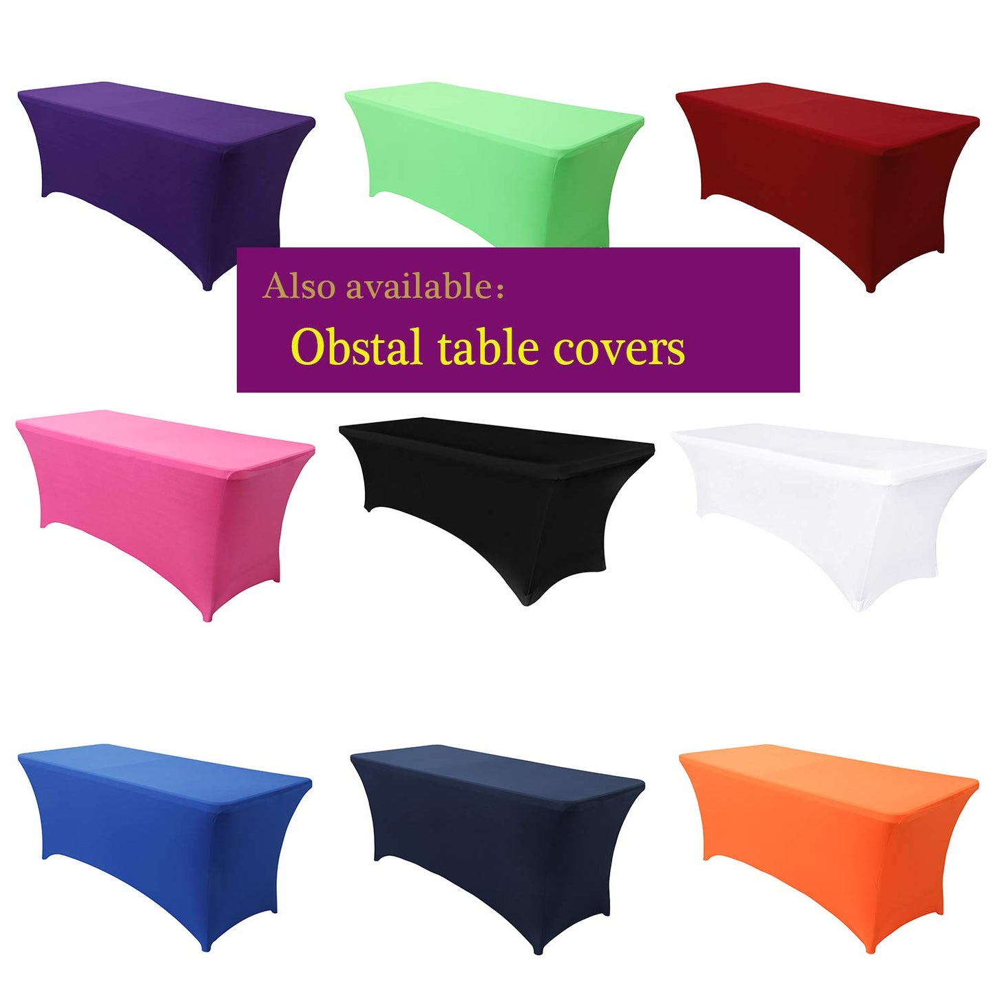 Obstal 50 PCS Spandex Stretch Chair Sashes Bows for Wedding Reception- Universal Elastic Chair Cover Bands with Buckle Slider for Banquet, Party, Hotel Event Decorations Burgundy Sashes