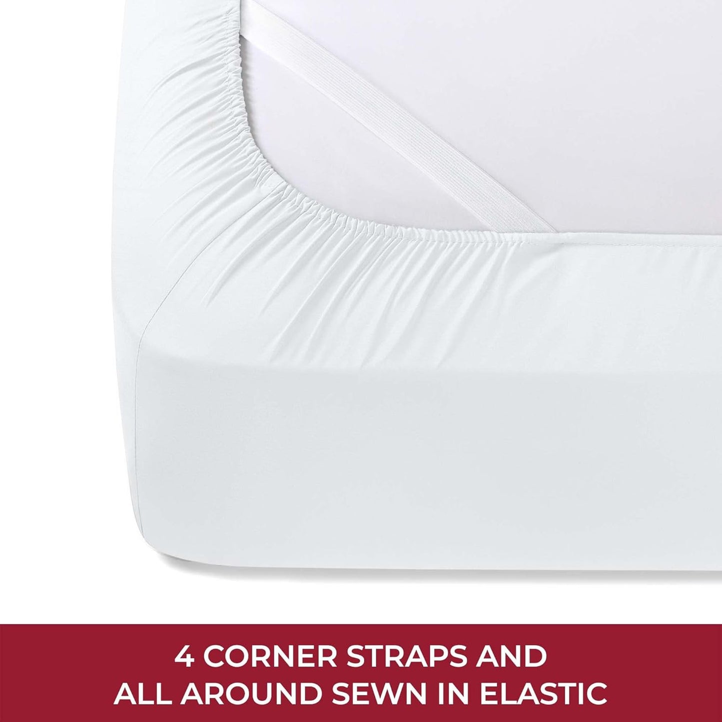 Mellanni RV Short Queen Sheets - Luxury Hotel Quality, Extra Soft & Cooling - Deep Pocket up to 10" | White