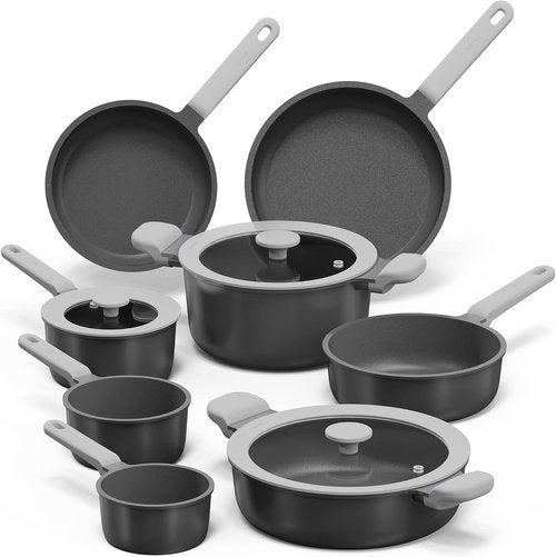 CAROTE Pots and Pans Set Non Stick, Premium Cooking Sets, Kitchen Cookwares, Induction Cookware Set, Pot and Pan, Kitchen Essentials, 11pcs
