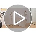 Freestanding Gold Toilet Paper Holder Floor Stand with Towel Ring - BESy