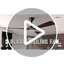 BvenuBigLite Walnut 52-Inch Outdoor Ceiling Fan with Dimmable Light & Remote