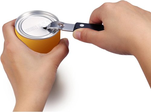 HANCELANT Manual Stainless Steel Can Punch Bottle Opener - Durable & Easy to Use, 1 Pack