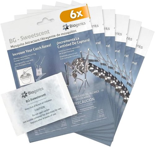Biogents Sweetscent Mosquito Attractant - Year-Round Protection | Set of 6 Compatible Lures