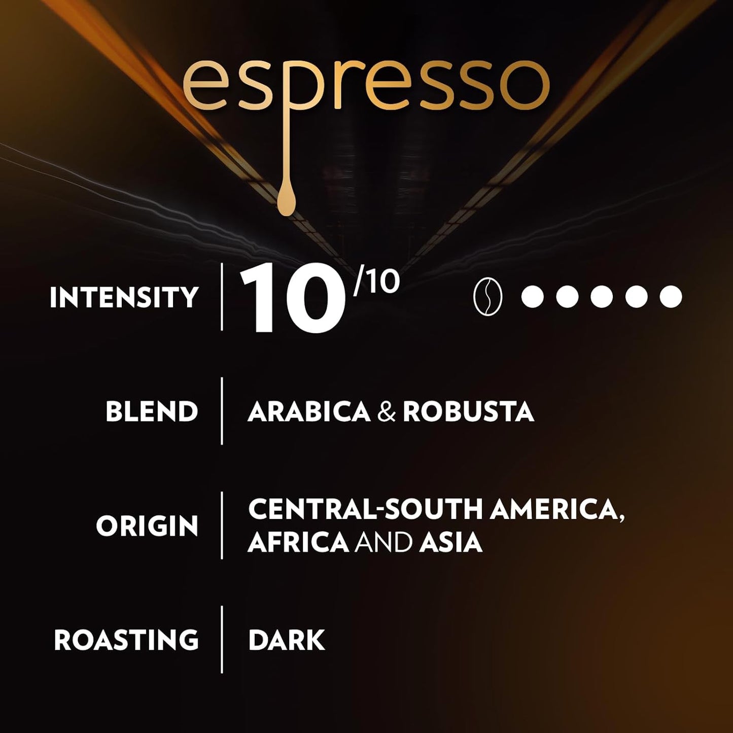 Lavazza Espresso Whole Bean - Dark Roast Arabica & Robusta Blend - 2.2 lb Bag