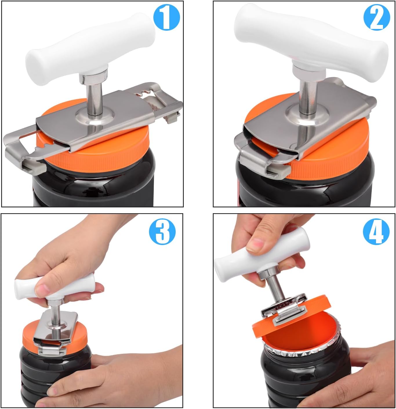 Kichwit Jar Opener - Easy Grip Tool for Seniors with Arthritis | Ideal for Weak Hands