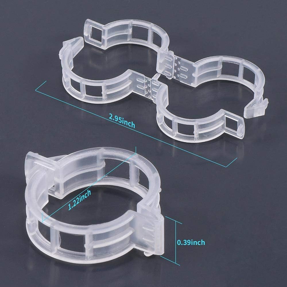 Skiennix 200Pcs Garden Clips - Reusable Trellis Clips for Climbing Plants, Sun-Resistant Support