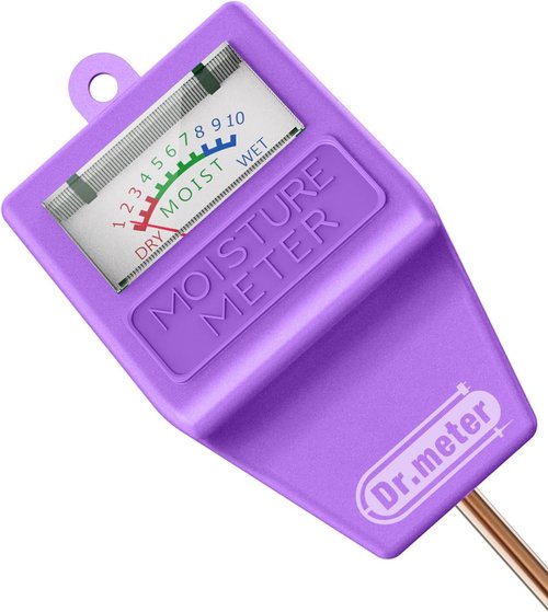Dr.meter Soil Moisture Meter - Accurate Hygrometer Sensor for Indoor & Outdoor Plants | No Battery Needed