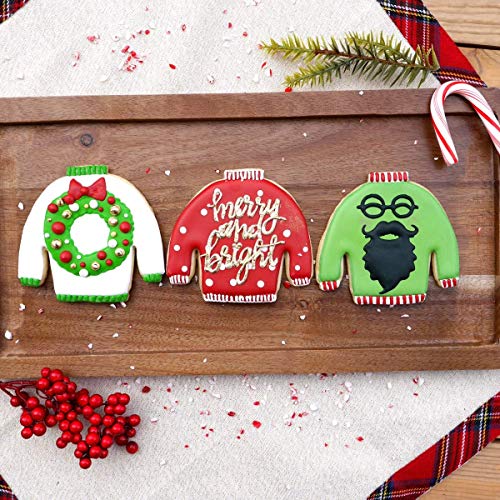 Sweet Cookie Crumbs Christmas Sweater Cookie Cutter - Dishwasher Safe, Stainless Steel, Variation: 1