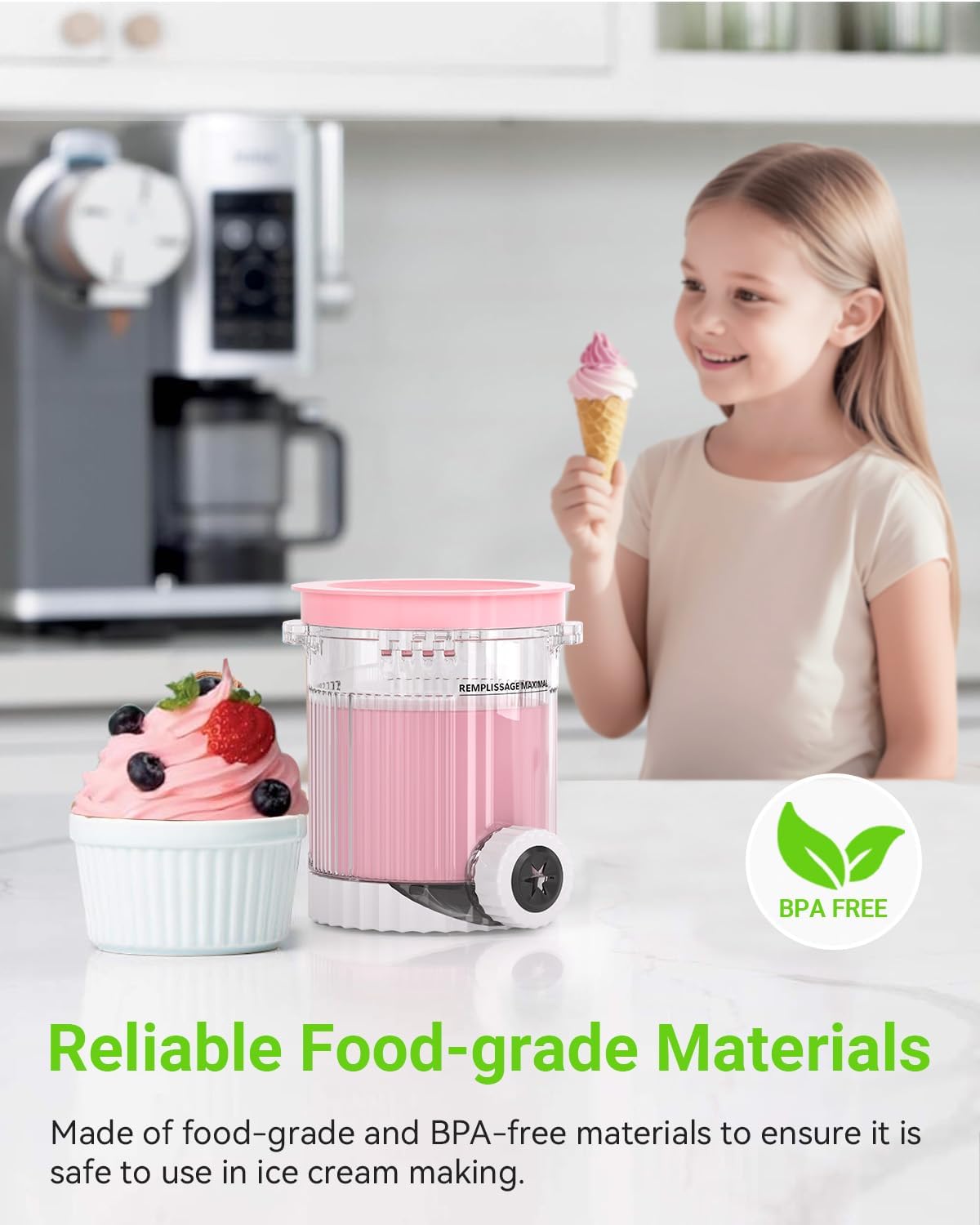 Ninja Creami Swirl Pints & Lids - 4 Pack Compatible with NC700 Series | BPA-Free, Dishwasher Safe