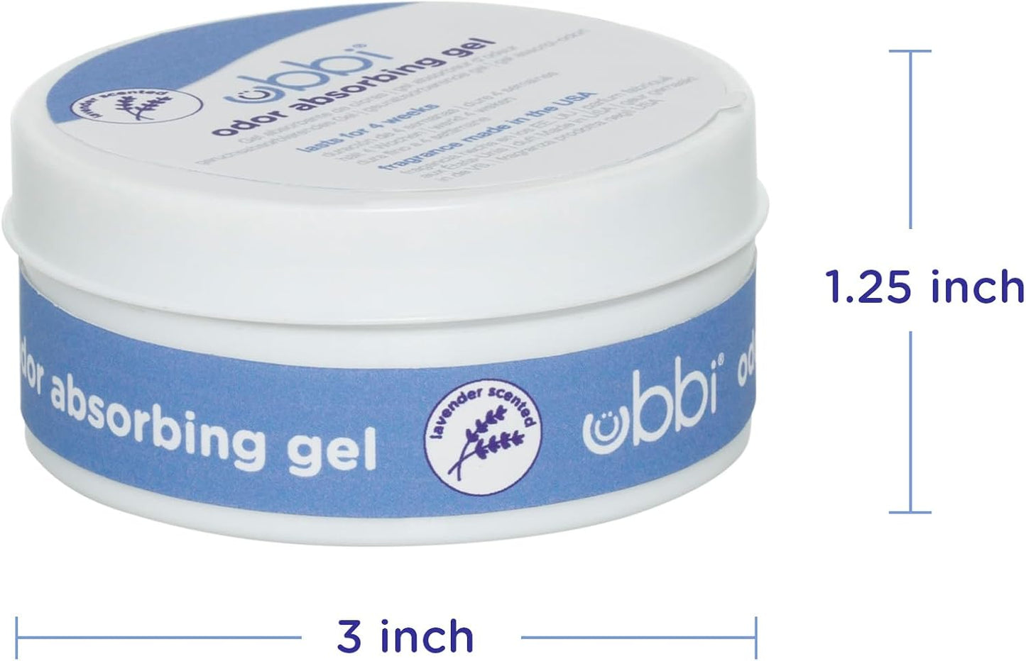 Ubbi Lavender Scented Diaper Pail Gel - 3 Count Value Pack for Effective Odor Control