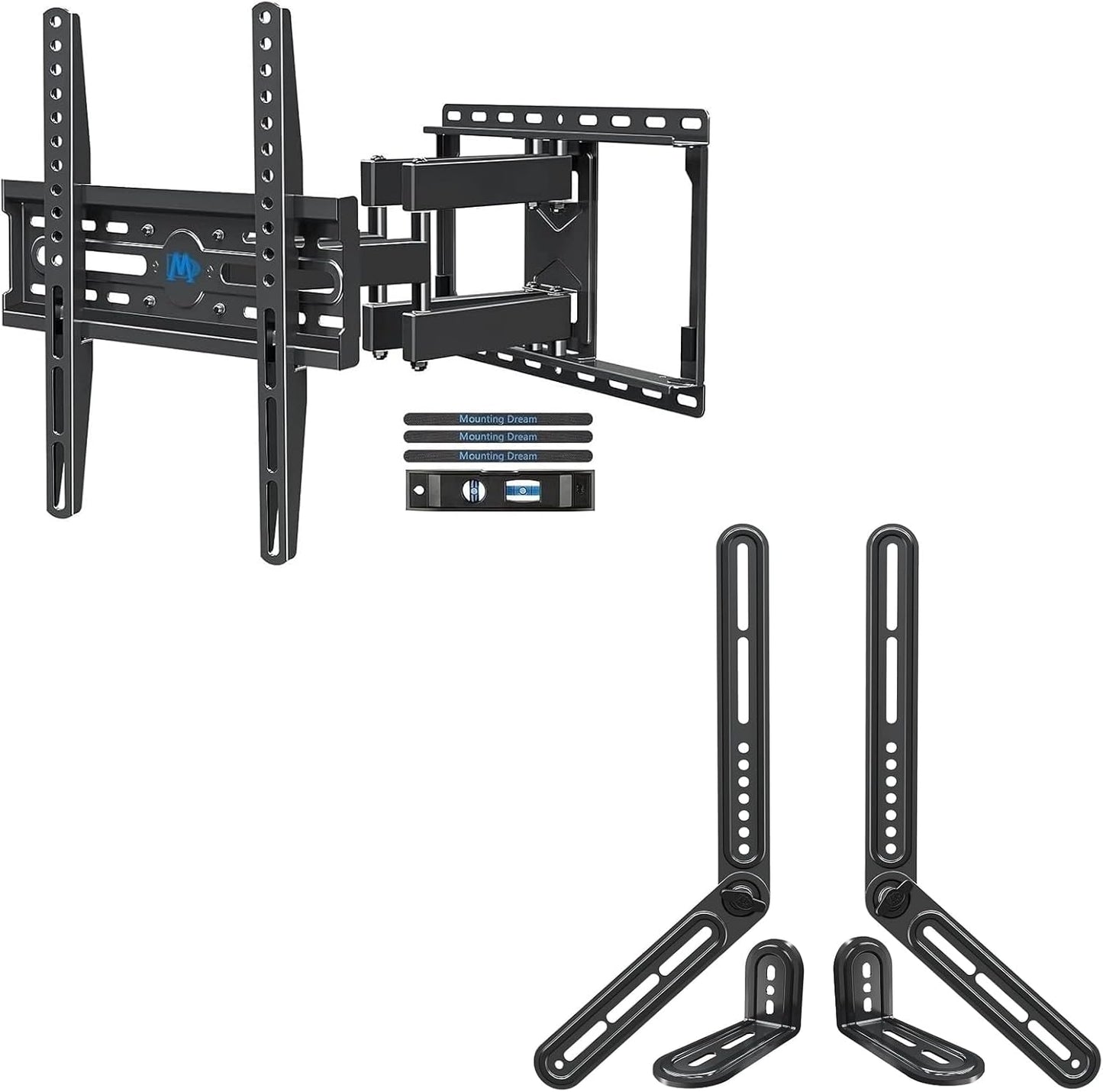 Mounting Dream Full Motion TV Wall Mount MD2380 - Fits 26-65 Inch TVs | Max VESA 400x400mm, 99 LBS Capacity