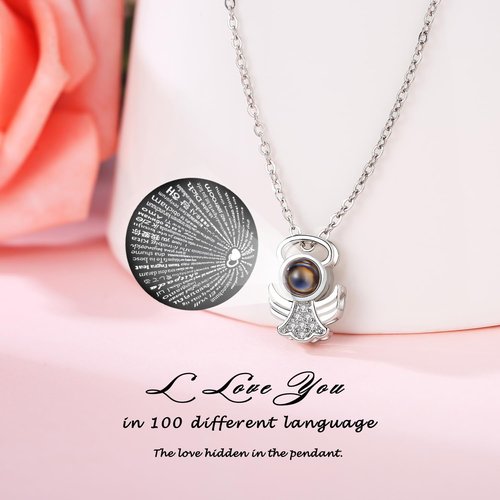 ANWEAO Mothers Day Mom Gifts for Her, Glass Angel Figurine with Three Roses Gifts,Preserved Forever Real Rose Gifts for Women, Angel Guardian with Rose Flower Gifts, Birthday Gifts for Women