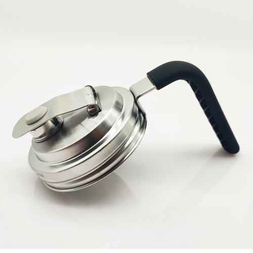 Houjioes Stainless Steel Wide Mouth Mason Jar Flip Pouring Spout Lids with Handle,No Rust Leaking Proof for Home Brewing Fruit Fermenting Drinks Airtight,Turns Mason Jar to Pitcher(2Pack)