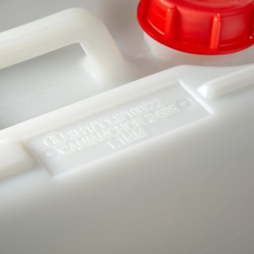 Consolidated Plastics 5 Gallon Stackable Carboy with Leakproof Cap and Handle, HDPE Food Grade, BPA Free, Made in USA (Natural, 4 Pack)