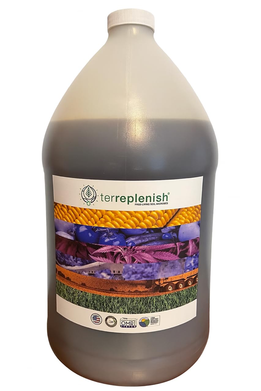 Liquid Microbial Soil Amendment - 1 Gallon Concentrate for Gardening & Lawn Care