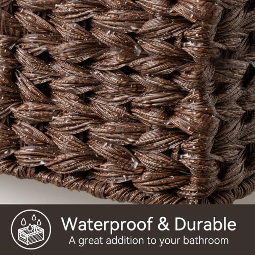 Wicker Storage Baskets for Shelves - Brown, 13"L x 8¼"W x 7"H, 2 Pack