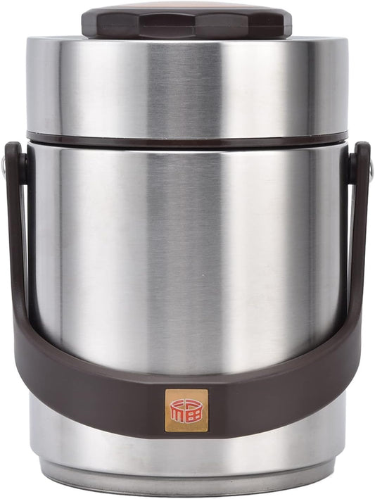Mumusuki Insulated Lunch Box for Adults, Stainless Steel Food Jar with Leakproof Lid, Hot Cold Food Container, Vacuum Insulated for Work, Office and Outdoor (1500ml)