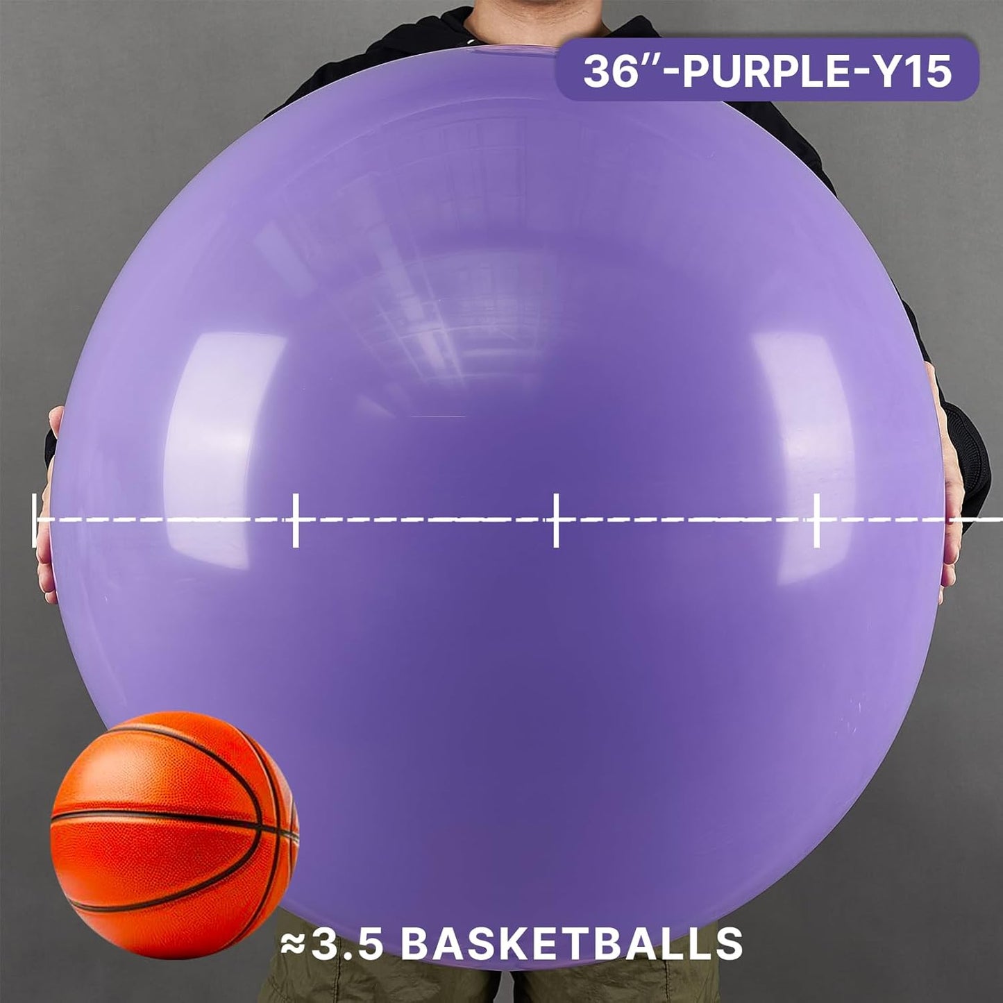 PartyWoo Purple Balloons - 36 Inch Latex Balloons for Birthday, Baby Shower & Wedding Decor