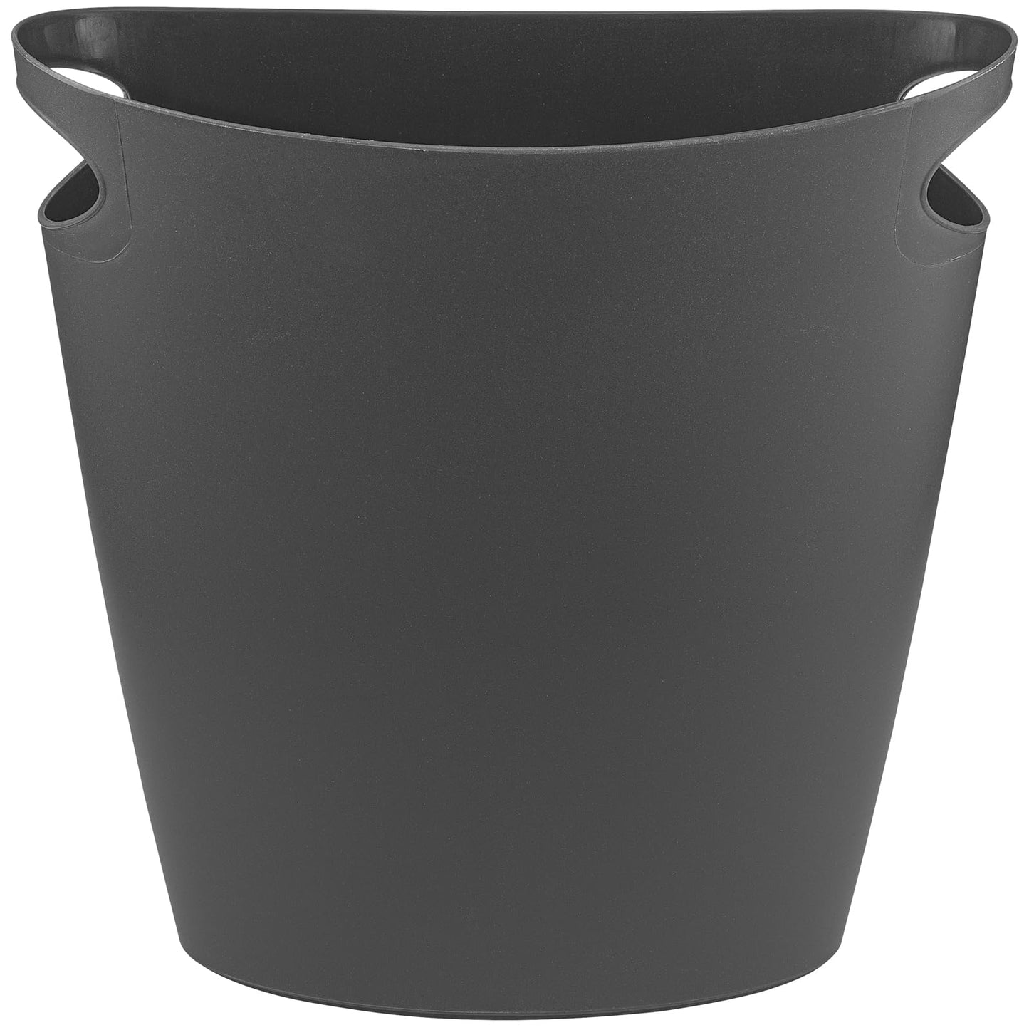 Superio Slim Bathroom Trash Can 2 Gallon Plastic Small Compact Waste Basket for Bedroom, Dorm, Under Office Desk, Narrow Portable RV Dustbin, 6 Grey