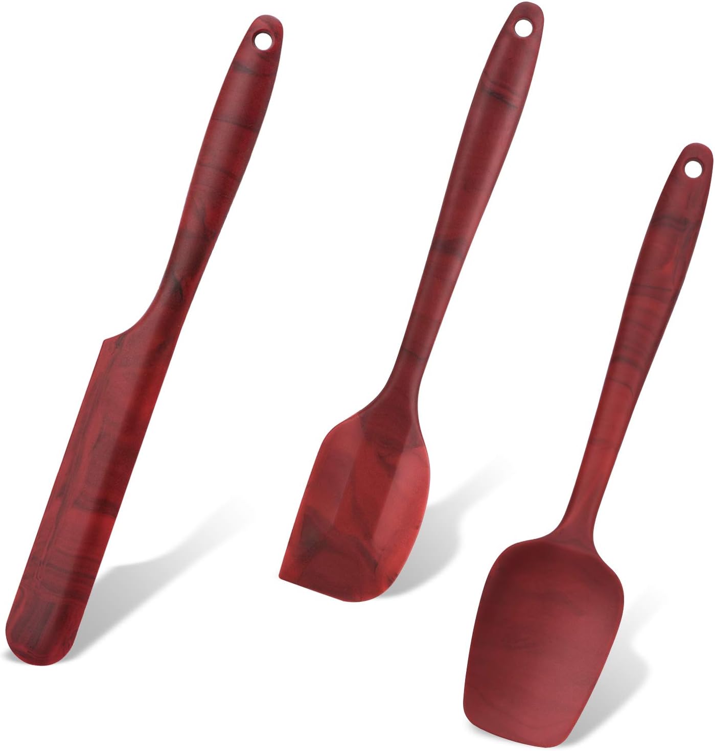 Skiennix Silicone Spatula Set - 3-Pack, BPA-Free, High-Temperature Resistant, Non-Stick Design