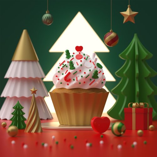Christmas Sprinkles for Baking, 6 Cell Mix Sprinkles for Christmas Cake Decorating Fancy Sanding Sugar for Ice Cream,Donut,Chocolate Candy,Cookies Decorating - 6.7 oz