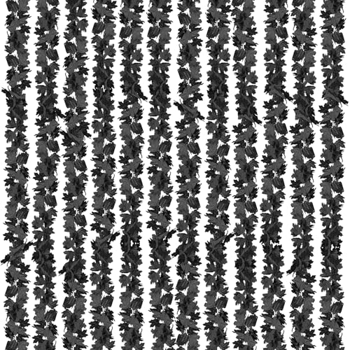 CQURE 82.6Ft Black Fall Leaf Garland for Halloween Thanksgiving Decorations