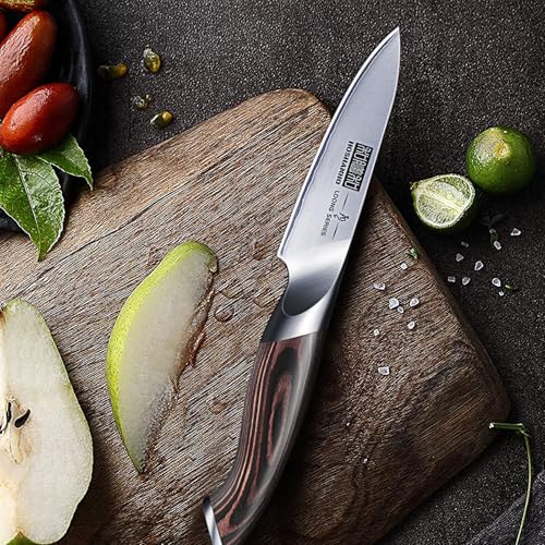 HOSHANHO 3.75 Inch Japanese Paring Knife - Ultra Sharp Fruit Kitchen Knife
