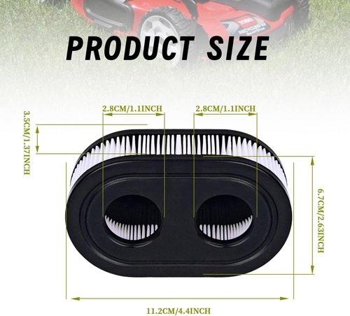 Briggs & Stratton 593260 Air Filter Kit | 9-Piece Set for 550E, 500EX, 625, 575EX Engines - Lawn Mower Cleaner
