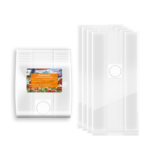 25 Packs 6 Mil Mushroom Grow Bags - Durable Autoclavable Spawn Bags with 0.2 Micron Filter | 5" X 8" X 20"