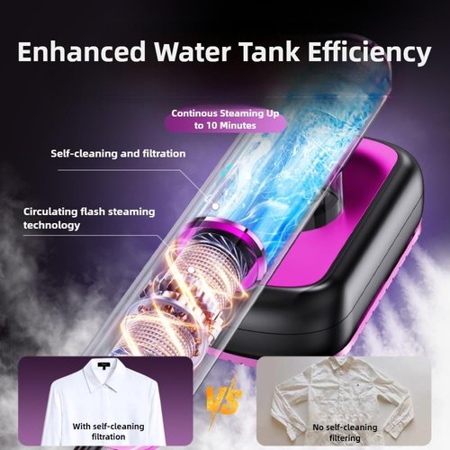 AUHKO Travel Steamer - Smart Garment Iron with AI Temperature Sensing & LED Monitoring | 1200 Watts Portable Wrinkle Remover