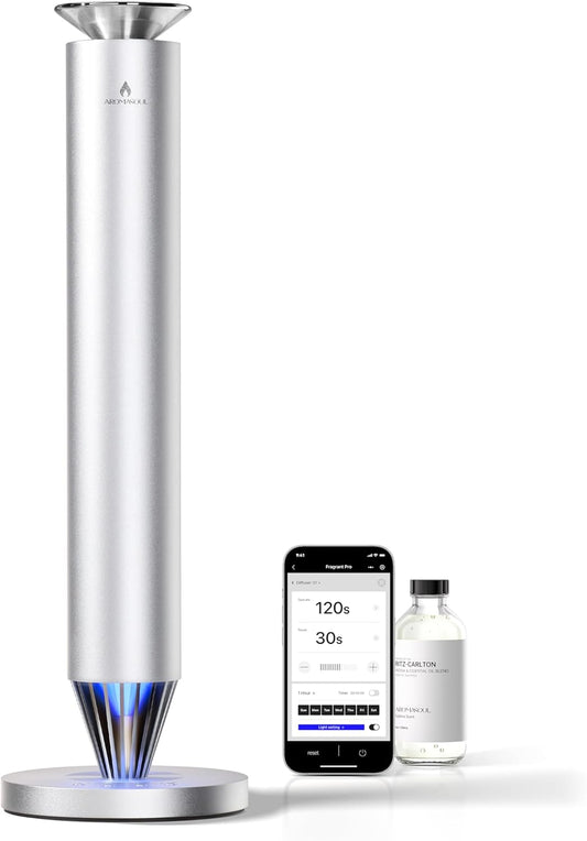 **Skiennix Wireless Rechargeable Scent Diffuser Starter Kit - 1500 Sq Ft Coverage, Mood Light & Essential Oil**