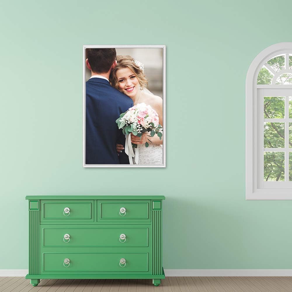 wall26 Framed Canvas Wall Art - Custom Living Room & Bedroom Prints | Ready to Hang, 24"x36", White Frame