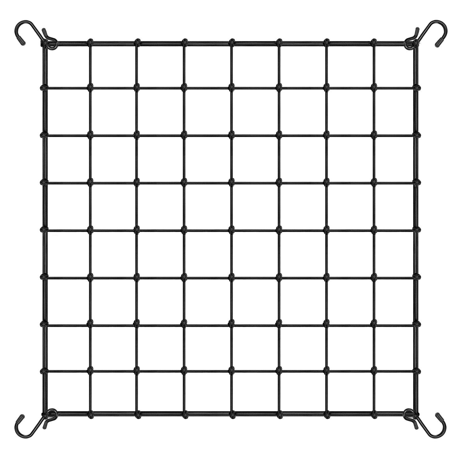 VIVOSUN 4 x 4Ft. Elastic Trellis Netting with 4 Hooks for Climbing Plants, Vegetables, Fruits, and Flowers, 1-Pack