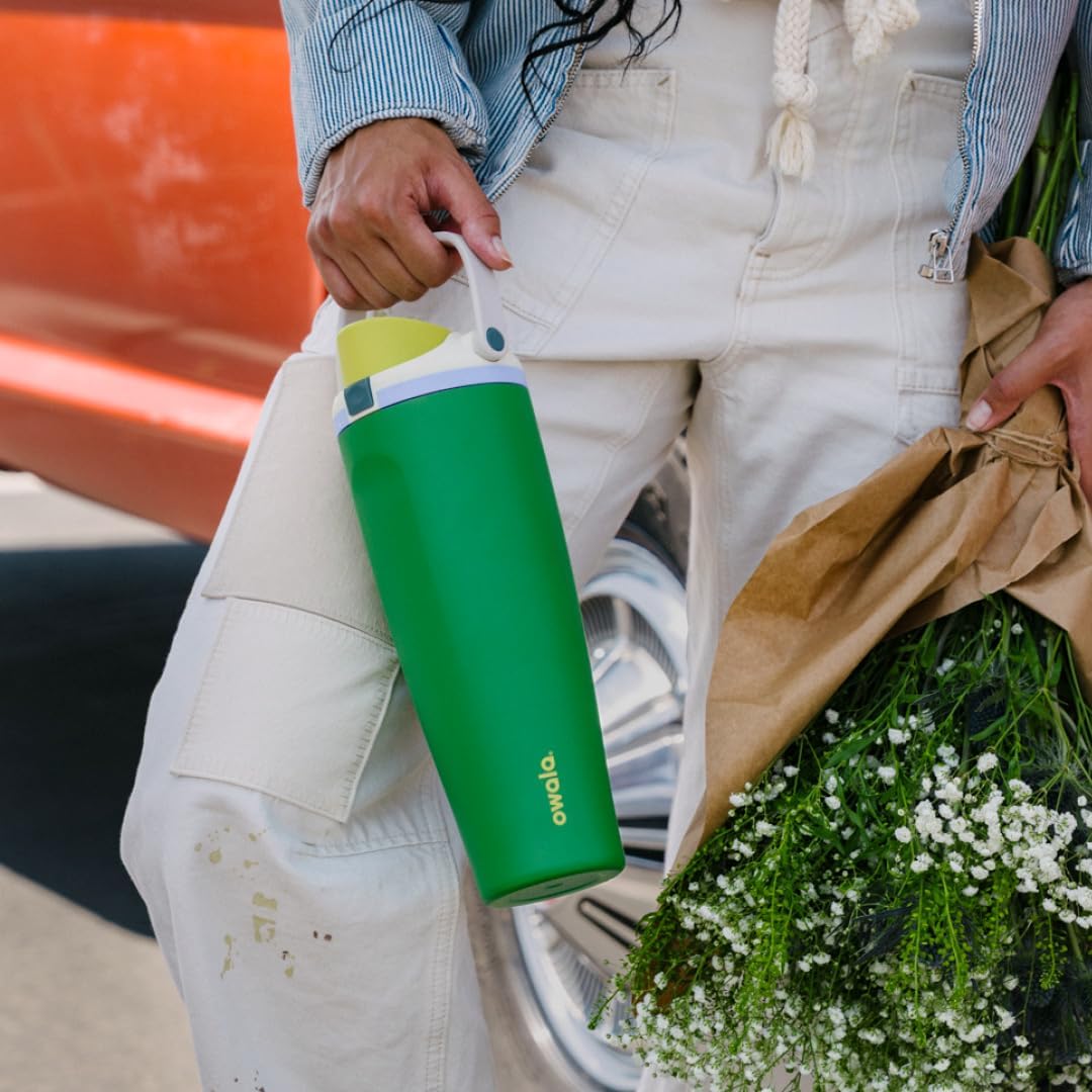 Owala FreeSip Sway Insulated Water Bottle - 40oz Stainless Steel with Two-Way Spout & Built-In Straw | Leak Proof, BPA Free, Perfect for Travel & Sports