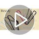 Besslly 50 Pack Black Velvet Non-Slip Pants Hangers, Space Saving & Slim Design