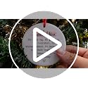 Thank You Christmas Ornament - Ceramic Hanging Gift for Coworker, Boss, Teacher, Friend