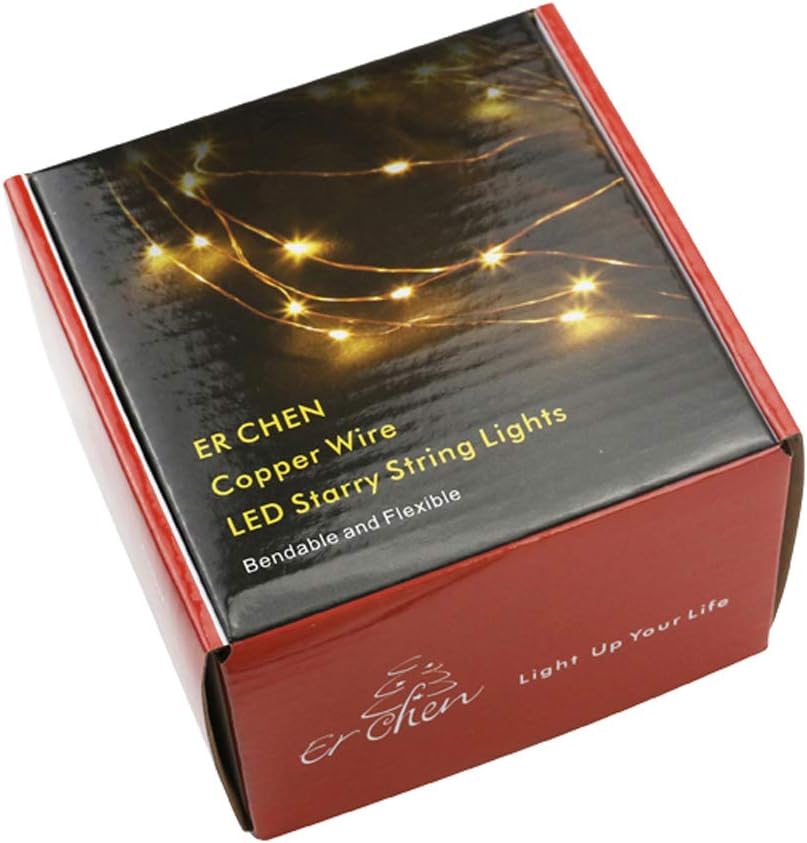 33ft Waterproof LED String Lights with 100 Pink Fairy Lights - Indoor & Outdoor Copper Wire Decor for Bedroom, Patio, Garden, Christmas Tree