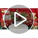 Briful 11.4 Inch White Artificial Christmas Tree with Potted Snowy Pine Magnolia Xmas Decor