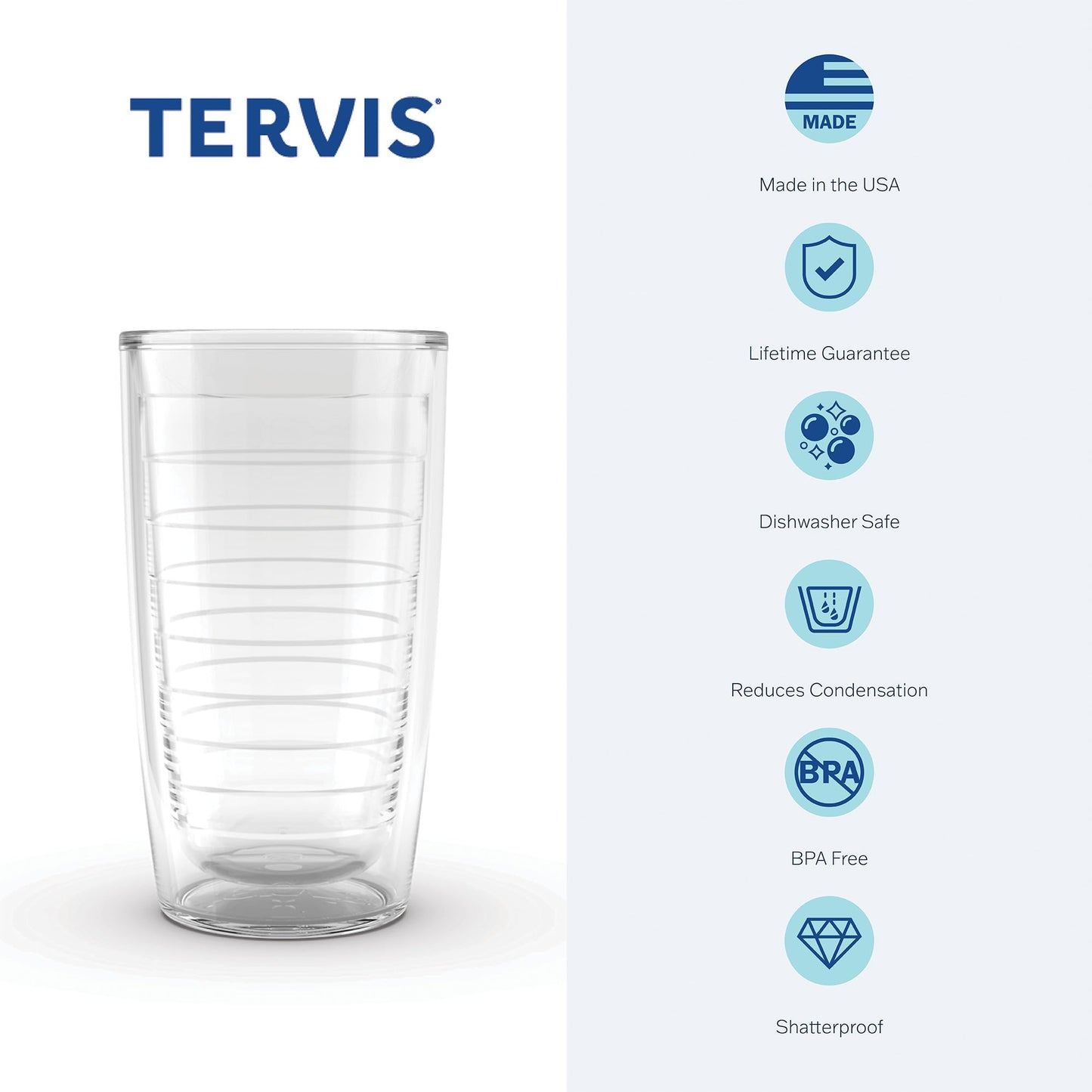 Tervis Wildflower Crystal Collection Made in USA Double Walled Insulated Tumbler Travel Cup Keeps Drinks Cold & Hot, 16oz - 4pk, Assorted