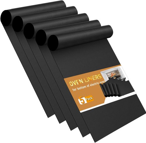 Heavy Duty Oven Liners by [Brand Name] - 5 Pack Non-Stick Mats, 17”x25” for Electric & Gas Ovens | Keep Your Oven Clean