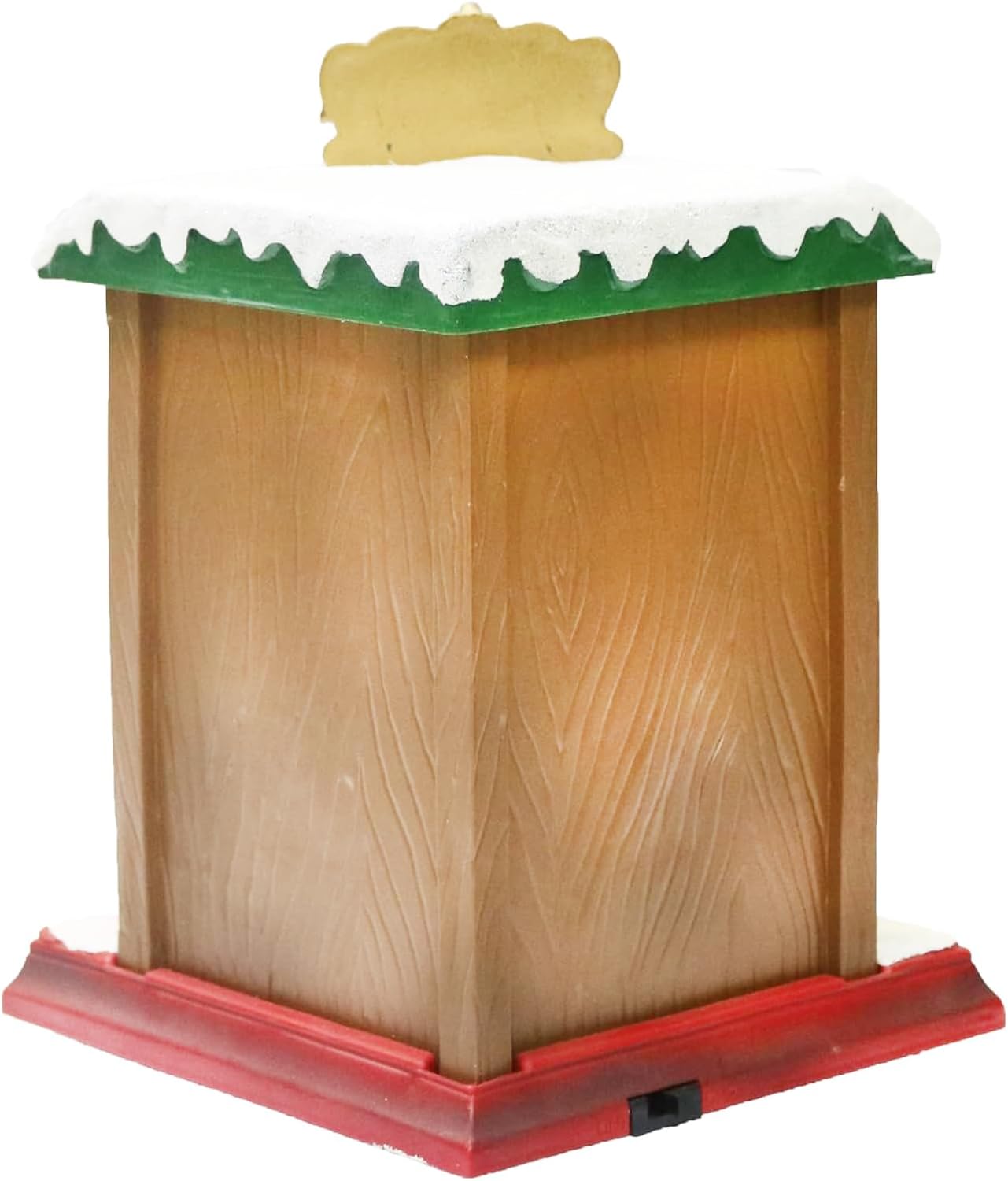 Moments In Time Lighted Santa’s Christmas Village Shop - LED Lights, Music & Animation - 8.8” Holiday Decoration