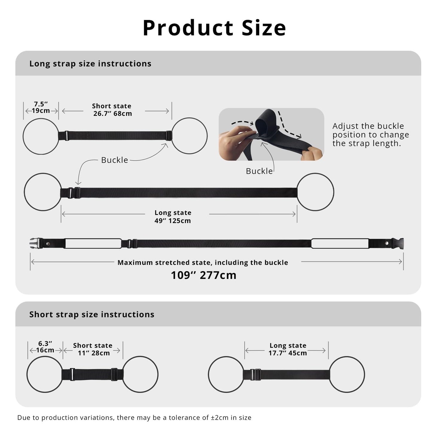Luggage Straps 3 PCS for Suitcases TSA Approved 2 Short & 1 Long Adjustable Straps with Elastic Thick Rope for Connecting Suitcases and Bags Stably with Strap Buckle and Bottle Buckle Clip, Black