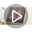 Large Freezer Organizer Bins - 6 Pack, Adjustable Fit for 10-20 Cu.Ft Freezers - Leak-Proof Bottom