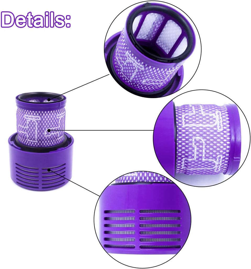 V10 HEPA Replacement Filters by [Brand Name] - Washable & Reusable | Compatible with Cyclone Series