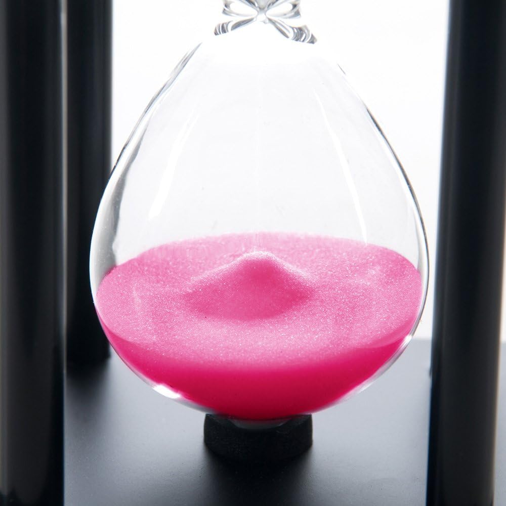 60-Minute Wood Sand Timer Hourglass | Bellaware White Decorative Timer